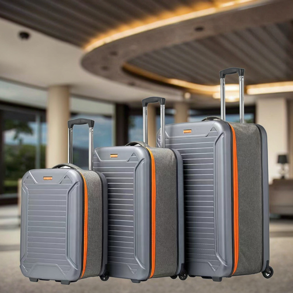 Large Capacity Anti-Theft Trolley Luggage Fashionable ABS PC Material Durable Hand Carry-Ons Spinner TSA Approved Rotating