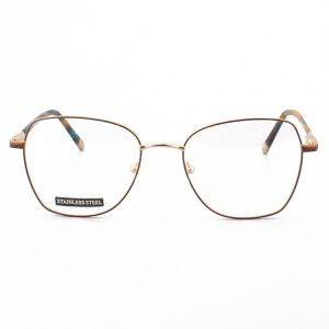 Polygon Eyewear Stainless Steel Metal Optical Frame for Women