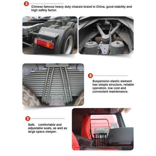 Двигатель дизеля тележек сварочного трактора Sinotruk HOWO 6x4 375HP