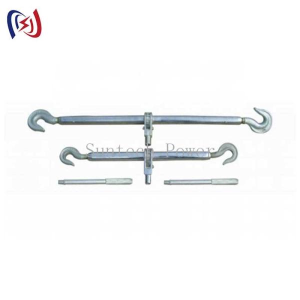Heavy Duty Dual Hook Steel Turnbuckle For Power Line Tensioning And Support