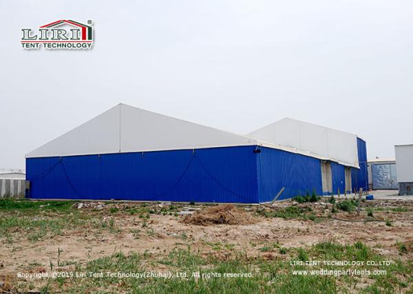 30m Width Industrial Storage Tents With  Block - Out And Translucent Roof Cover