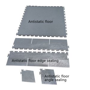 600x600mm Removable ESD Anti Static Interlocking PVC Vinyl Floor Material For