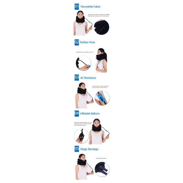 Medical Cervical Support Brace Air Cervical Neck Brace Traction Therapy Device