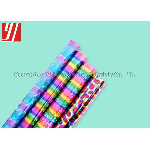 PET Hologram Stamping Foil For Publications Handbags Celebration Cards
