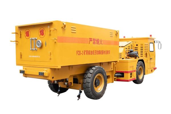 Veículos utilitários de mineração subterrânea para transporte de explosivos