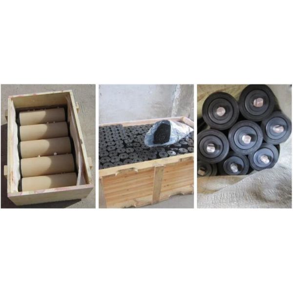 High Performance Black UHMWPE Plastic Carring Conveyor Return Idler Rollers