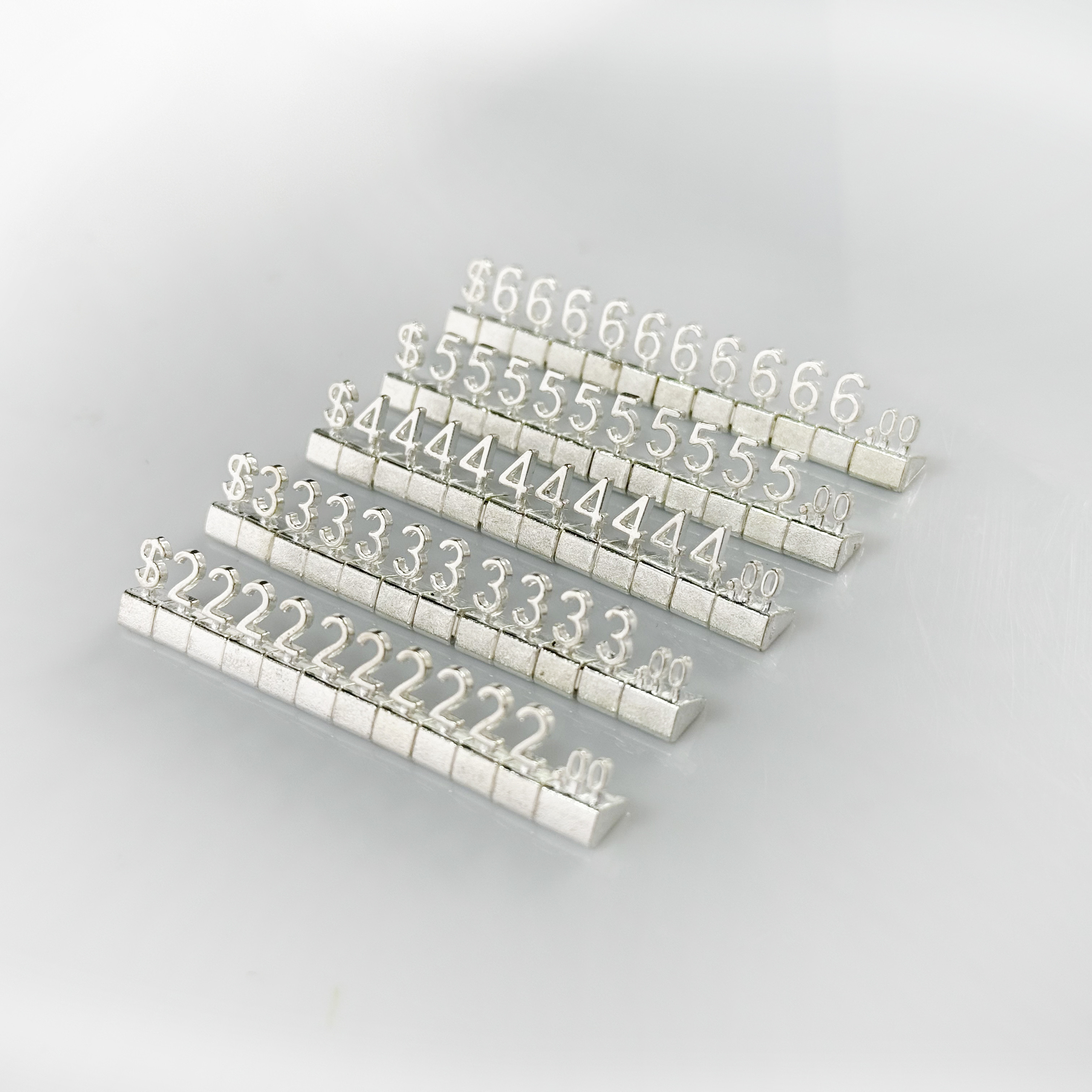 3D Metal USD Ценовые системы цены кубики розничные ценовые теги