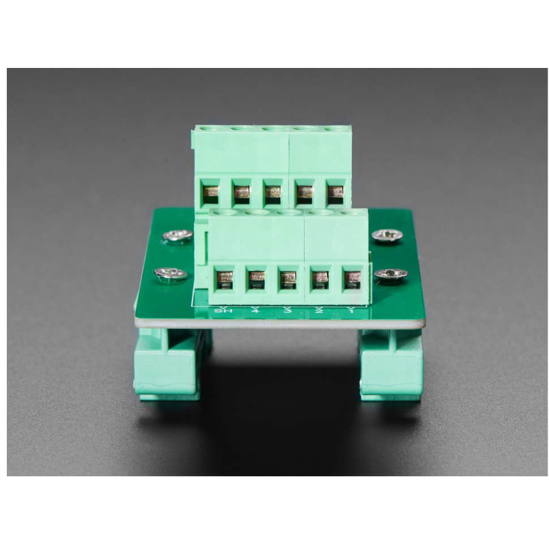 Compact DIN Rail RJ45 to Terminal Block Adapter Adafruit Industries 3798 for Sensor and Display Wiring