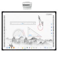 iBoard Factory Digital Smart Whiteboard Aluminum Frame Nano Ceramic Surface For Classroom Teaching Touch Panel Interactive Whiteboard