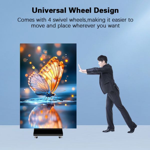 Triple-fold Double Sided P2.5 P1.86 P1.53 P1.25 LED Mobile Poster Screen