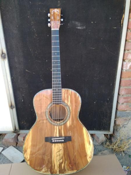 AAAA handmade all Solid apple wood guitars OM body guitar imported wood soundhole EQ acoustic electric guitar
