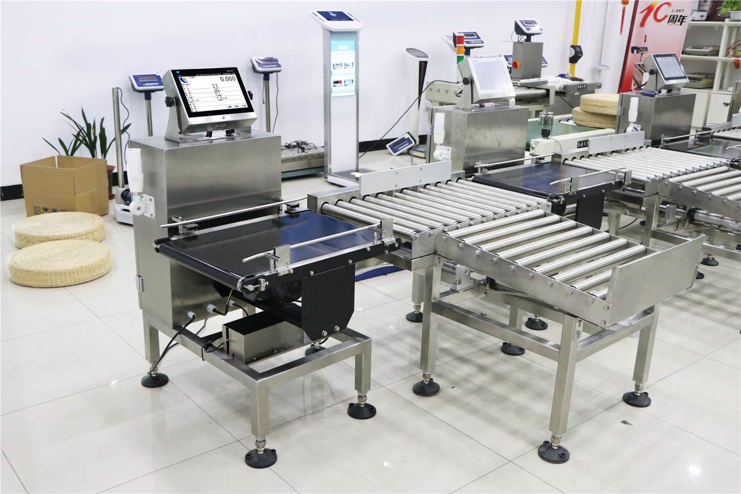 Weigher проверки пояса сброса СИД автоматический с умным экраном касания