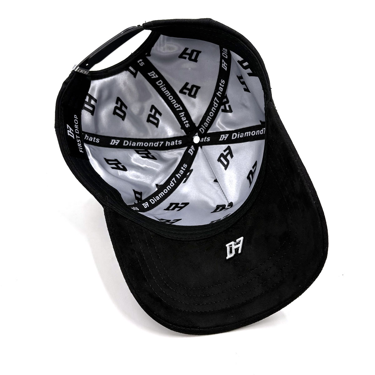 Custom Fashion Baseball Caps Rhinestone Embroidered Satin Lined Custom