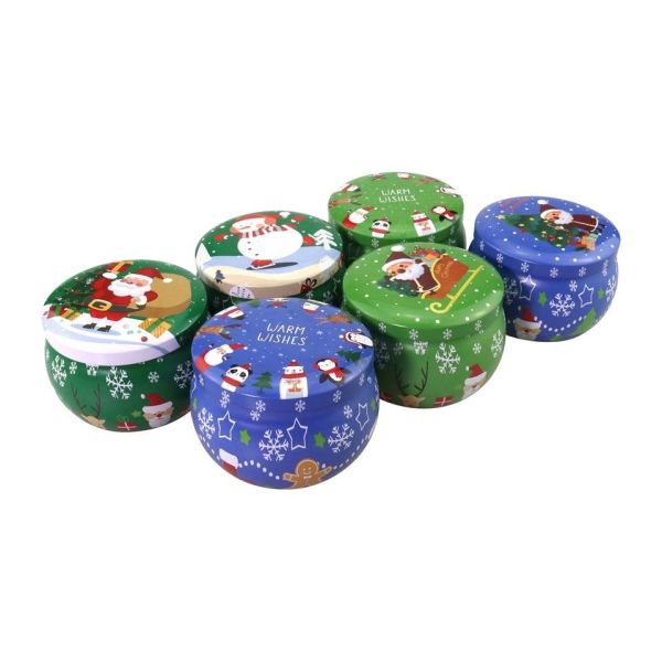 Customized Metal Environmental Friendly Tin Gift Box For Christmas Halloween Candy