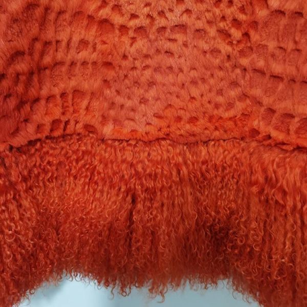 Fashion Bright Color Puffer Down Coat Fur Coat OEM For Women