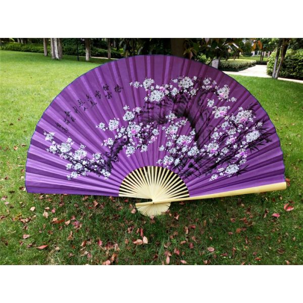 [I AM YOUR FANS] 100% Hand Made Custom Personalized Design Large Bamboo Hand Fans Decorative Wedding Hand Fans