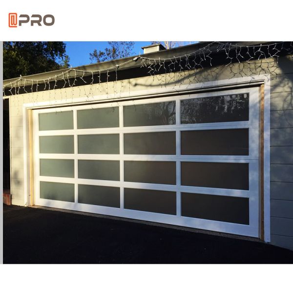 Rolling Up Glass And Aluminum Garage Door With Automatic Lock For Home Mall Park