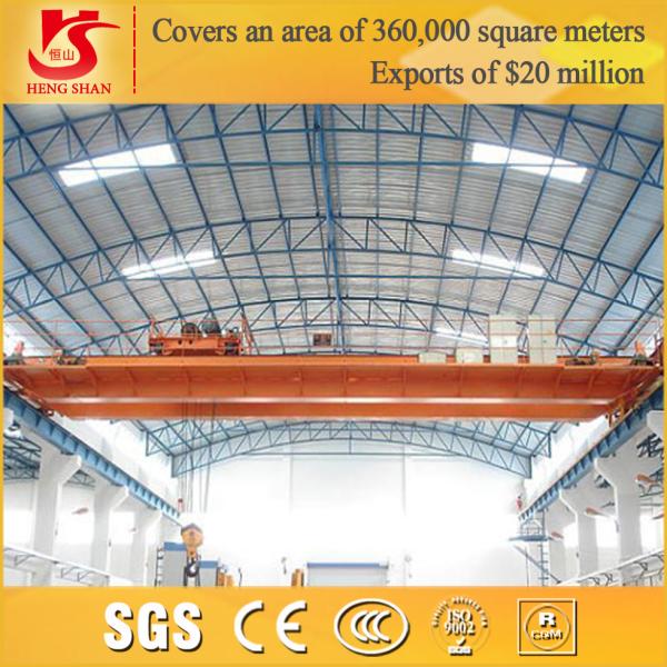 15t lh type overhead crane for sale bridge crane with double hook