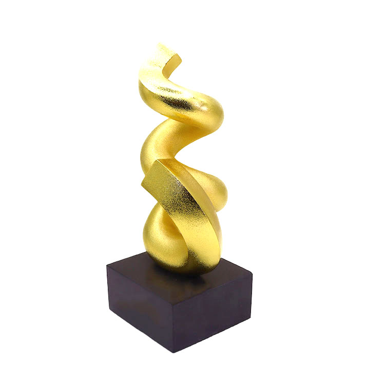 Customized Logo Zinc Alloy Metal Trophy with Irregular Shape for Decoration and Commemorative Awards