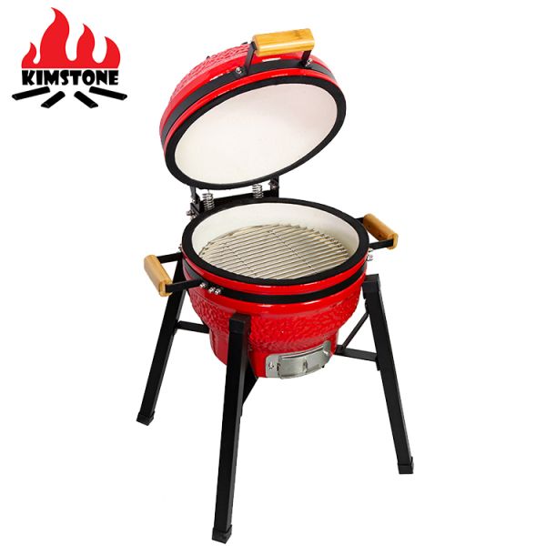 Kimstone Outdoor Ceramic Charcoal Commercial Bbq Grill Spit Rotisserie  Grill Home and Garden BBQ