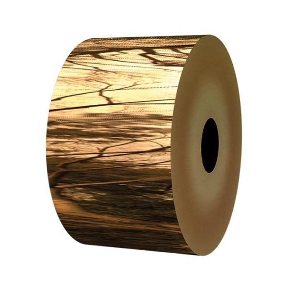 Cold Rolled Gold Mirror Embossed 100mm Ss430 Color Coated Steel Coil