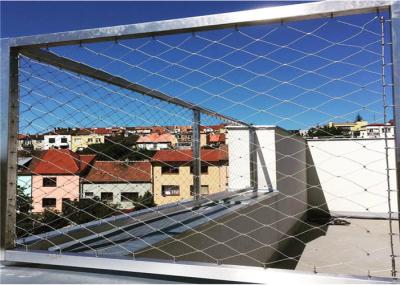 7x19 Stainless Steel Woven Wire Mesh / AISI304 Wire Rope Mesh Net For Balustrade Filler