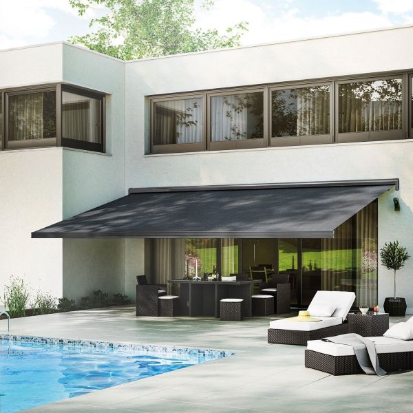 White Aluminum Alloy Awning accessories 1:10 Zinc Gear Box Components for Awnings