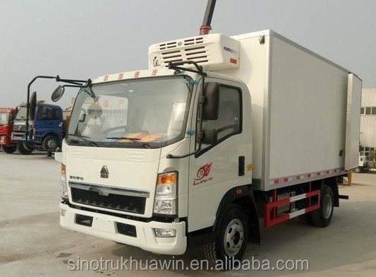 SINOTRUK HOWO food truck refrigerator freezer refrigerator van truck