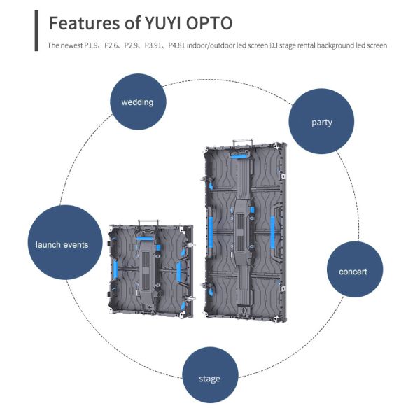 ODM Outdoor Waterproof Stage Led Screen P3.91 P2.6 P2.9 P4.81 Digital Led Countdown to Christmas Display for Rental