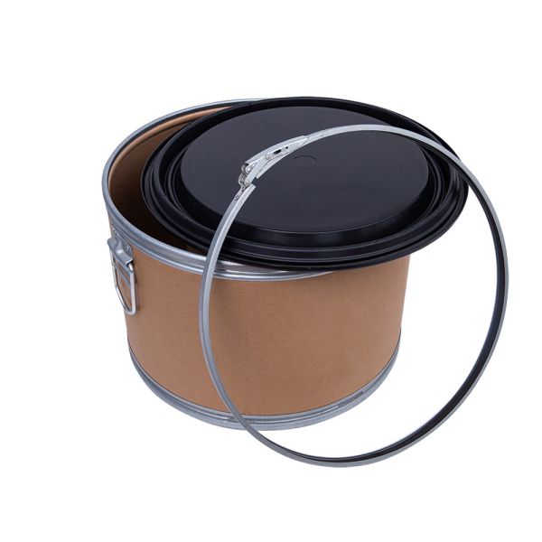 Black Plastic Drum Lids 36cm For  Pharmaceutical Fiber Drums