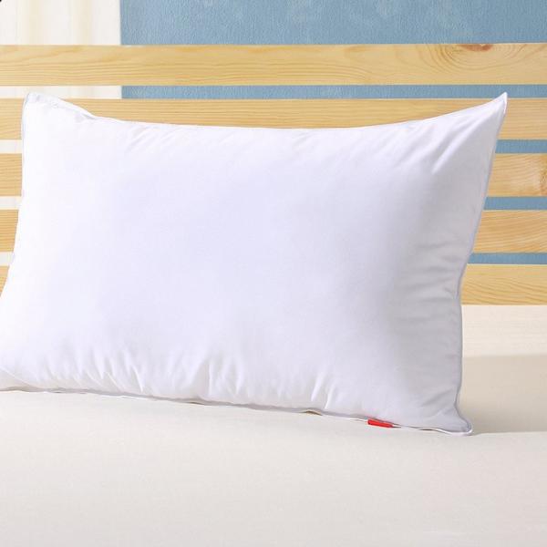 Microfiber Filling Hotel Style Pillows Luxury White Rectangle Shape