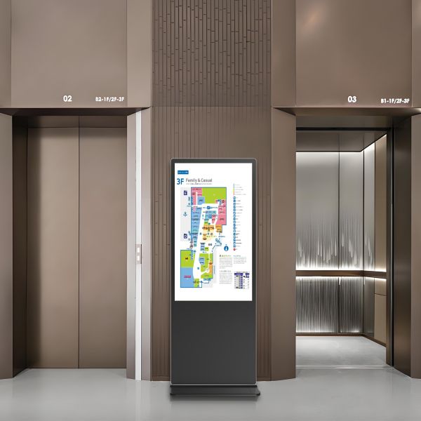 Ultra Thin Lcd Indoor Floor Standing Digital Signage 32