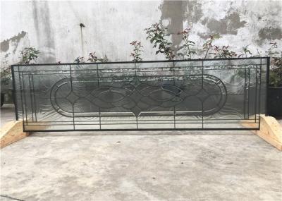 22 * 48 painéis do vidro modelado da pátina do preto, folhas de vidro decorativas de 19 - 30 milímetros