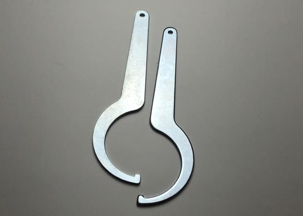 Galvanized Steel Bending Fishing Rod Spanner Metal Stamping Parts With Laser Cutting