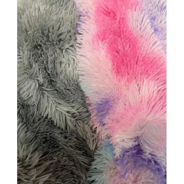 Long pile faux fur 100% polyester knitted plush toy fabric for plush stuffed animals