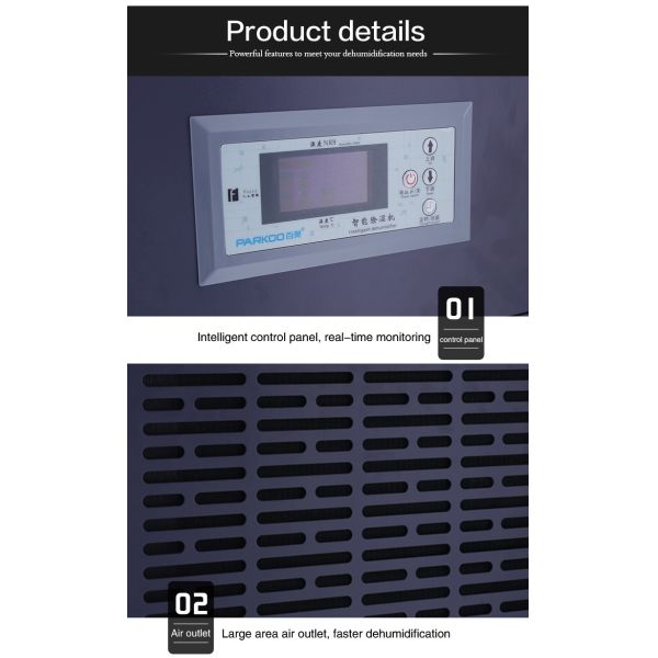 Малошумный Dehumidifier 1200m3/H 6.8KG/H портативный промышленный