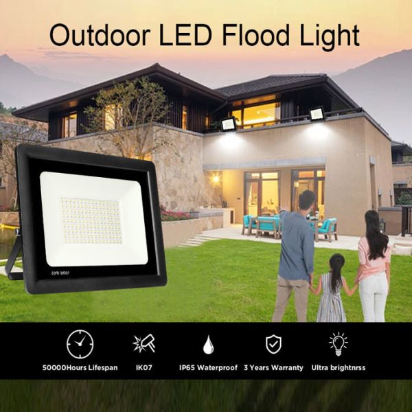 Супер яркий свет потока 3000k серии открытой автостоянки 100w 4000k 5000k 17000lm