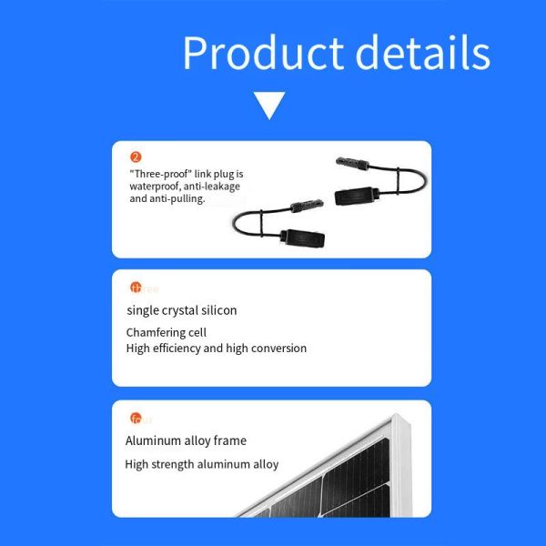 400W-540W Monocrystalline Solar Panels ,  Household Photovoltaic Solar Panels