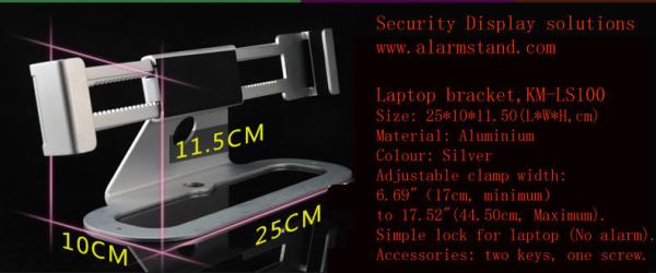 COMER anti-theft metal security display holder for laptop notebook computer for mobile stores