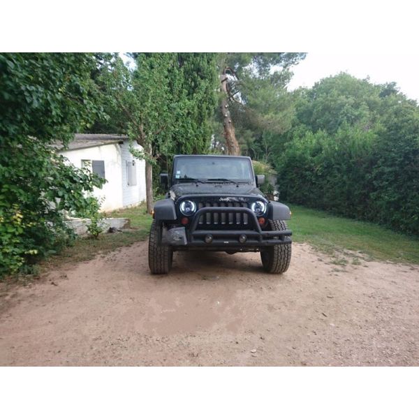 7 Inch 70W Round 3700 LM Jeep Wrangler Headlights With Half Halo Ring Angel Eye