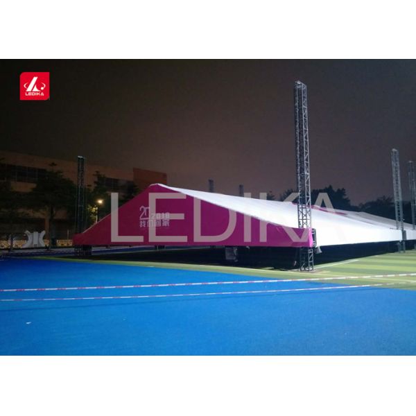 Outdoor Aluminum Tent Truss , Portable Stage Lighting Round Bolt Truss