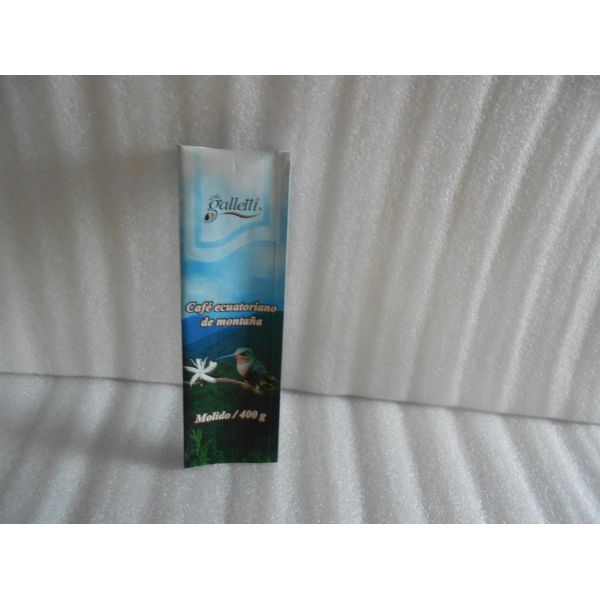 Gold Square Bottom Aluminum Foil Bags Printed Matte Finish For Coffee Packaging