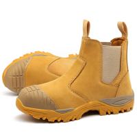 Chaussures de sécurité en cuir de vache de blé Hommes OEM