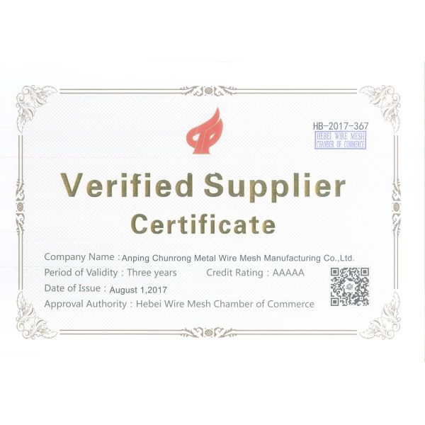 Anping Chunrong Metal Wire Mesh Manufacturing Co.,Ltd.
