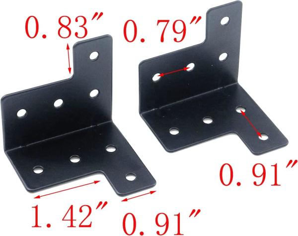 Workbench Metal L Corner Brace Bracket Joint Fastener Galvanized