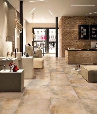 Telha acidental amarela da porcelana telha/32x32 da porcelana do travertino da coloração