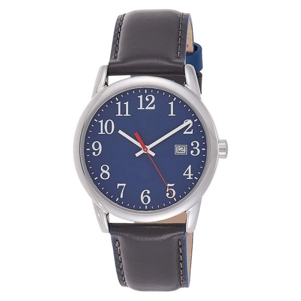 Multiapplication Quartz Battery Wristwatches , Brown Leather Wrist Watch