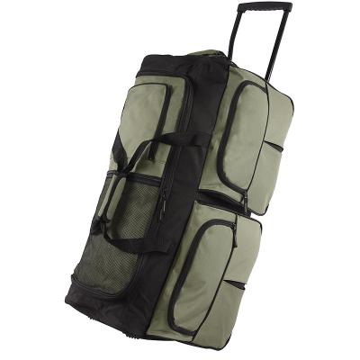 90-110Litres Capacity Heavy Duty Rolling Duffle Bag Soft Sided Suitcase