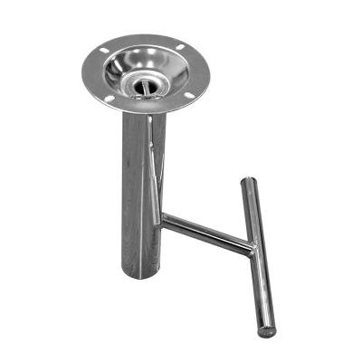 Adjustable Swivel Bar Chair Accessories Custom Color Chrome Plating 380mm Height Bar Chair Footboard