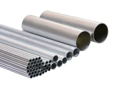 Round Alloy Threaded Aluminum Pipe Tube 0.6mm Thickness SGS ISO Certificate